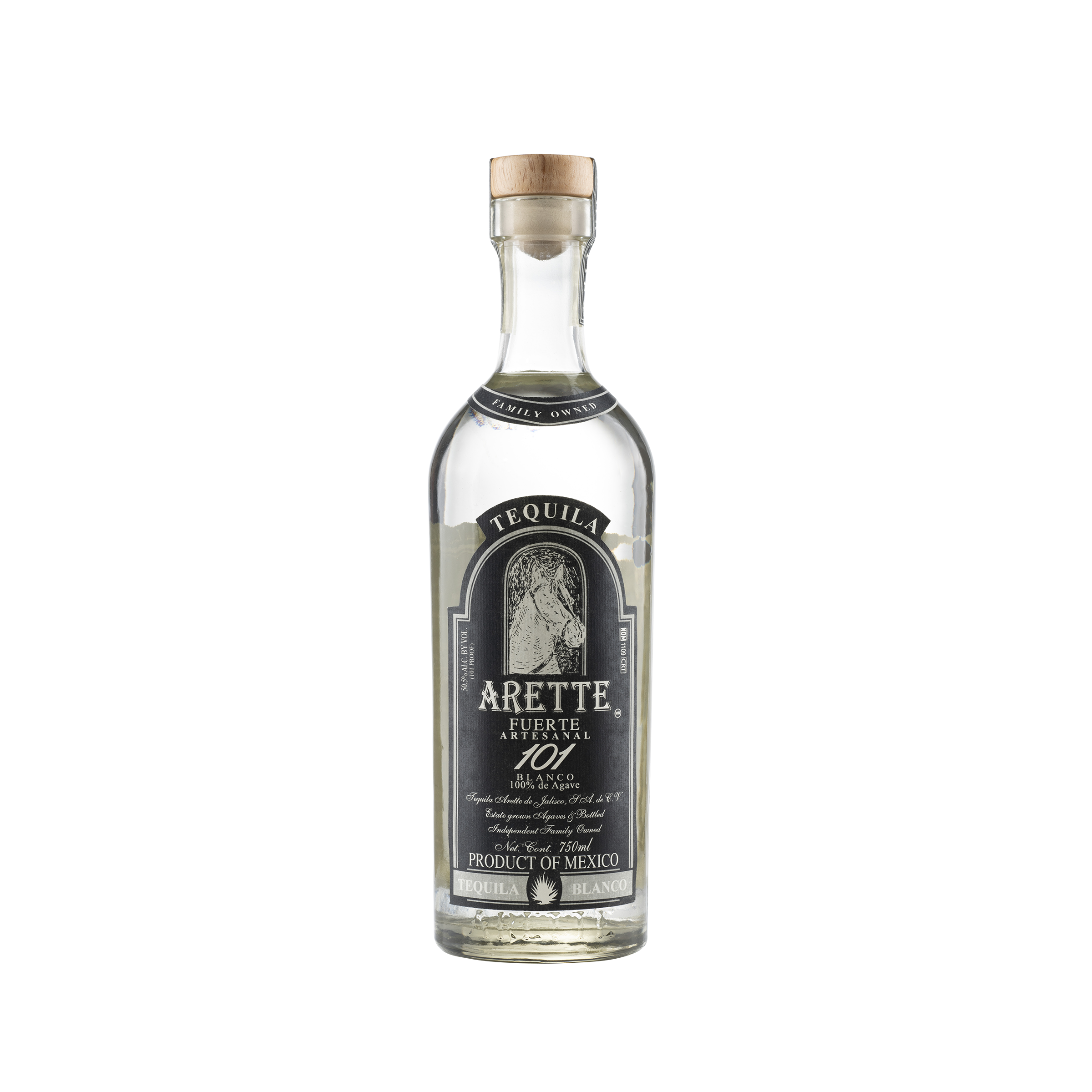 Artesanal Suave Fuerte 100% de Agave Tequila Blanco Bottle Front