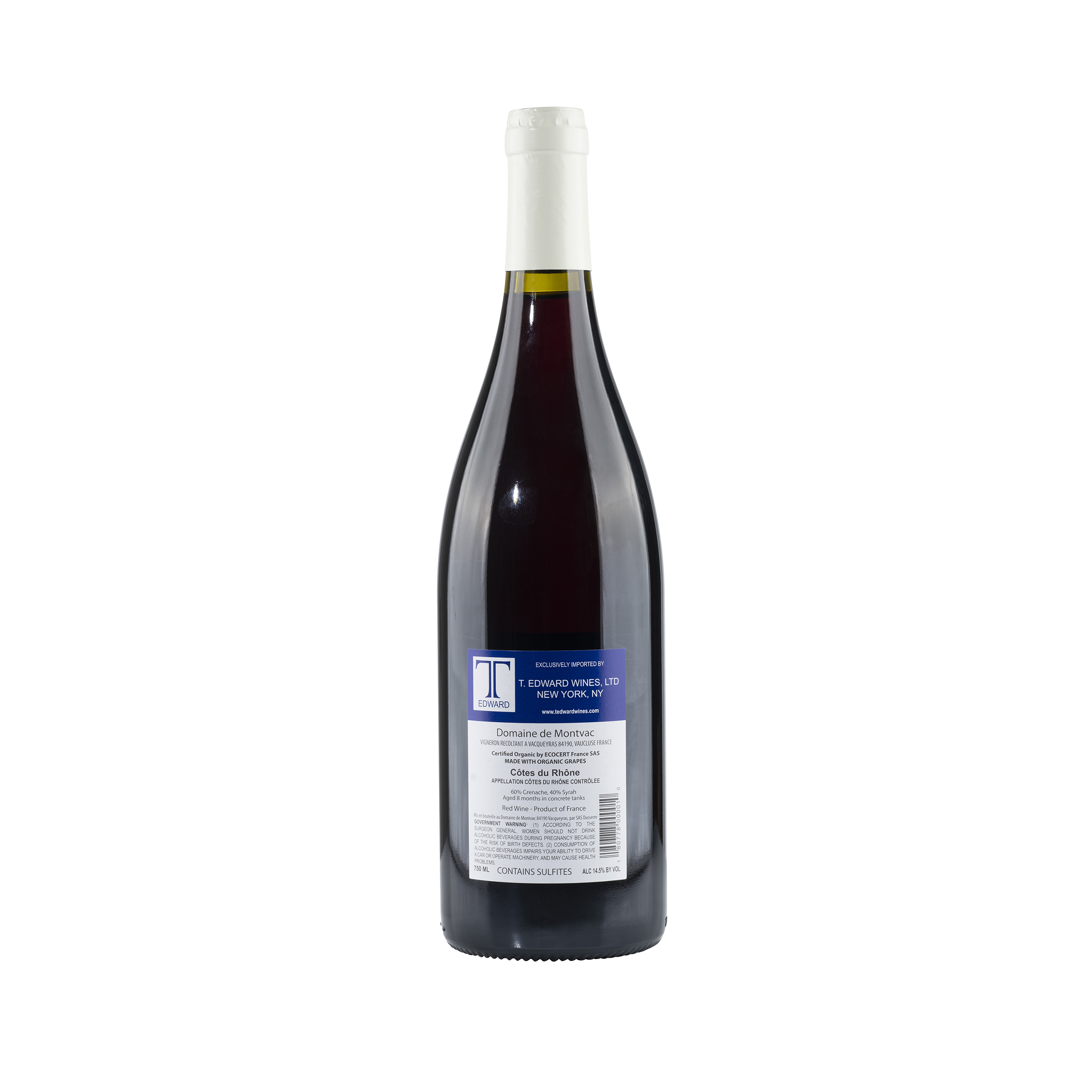 Côtes du Rhône  2022 Bottle Back