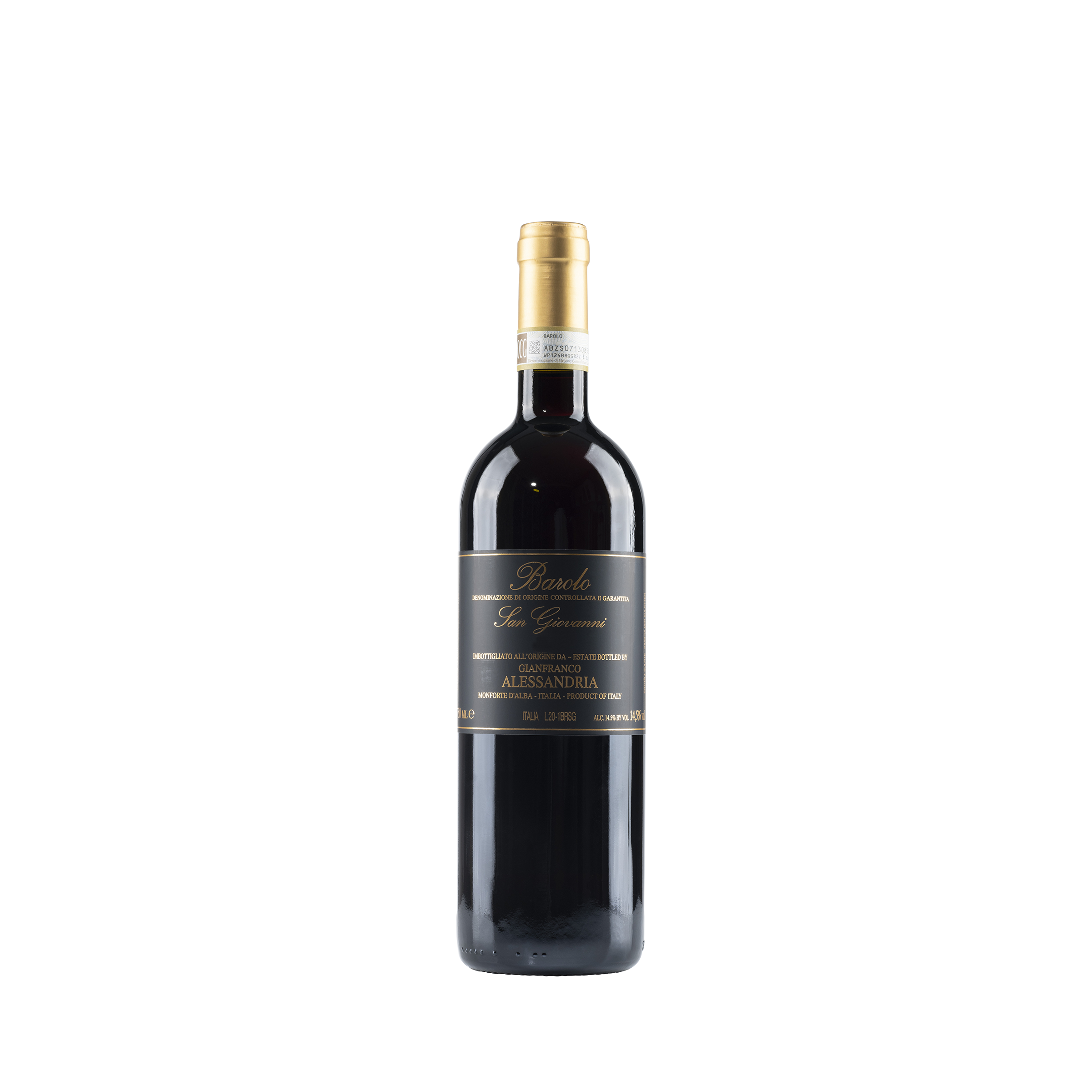 Barolo 'San Giovanni' DOCG 2018 Bottle Front