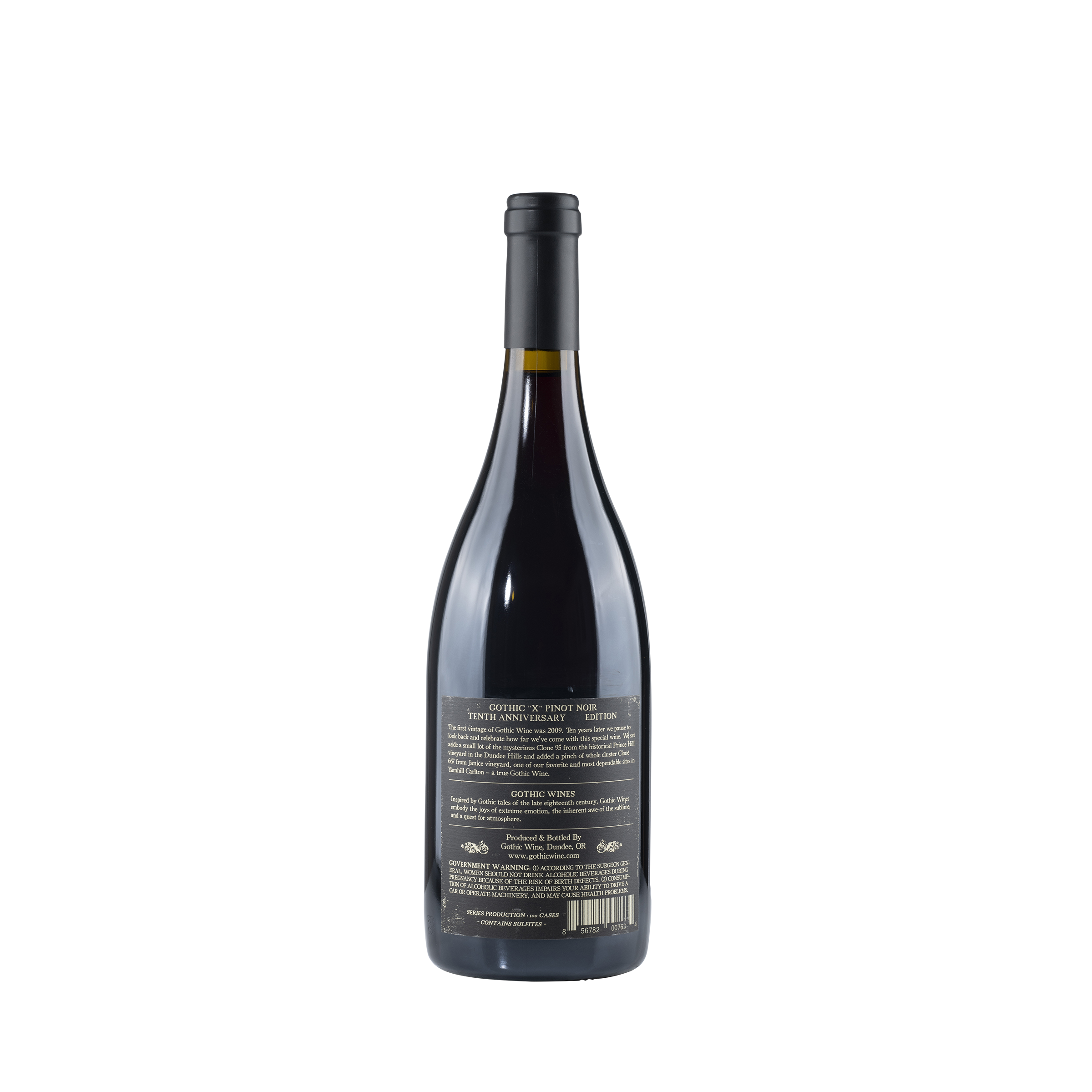 "Maelstrom" Pinot Noir Willamette Valley 2021 Bottle Back