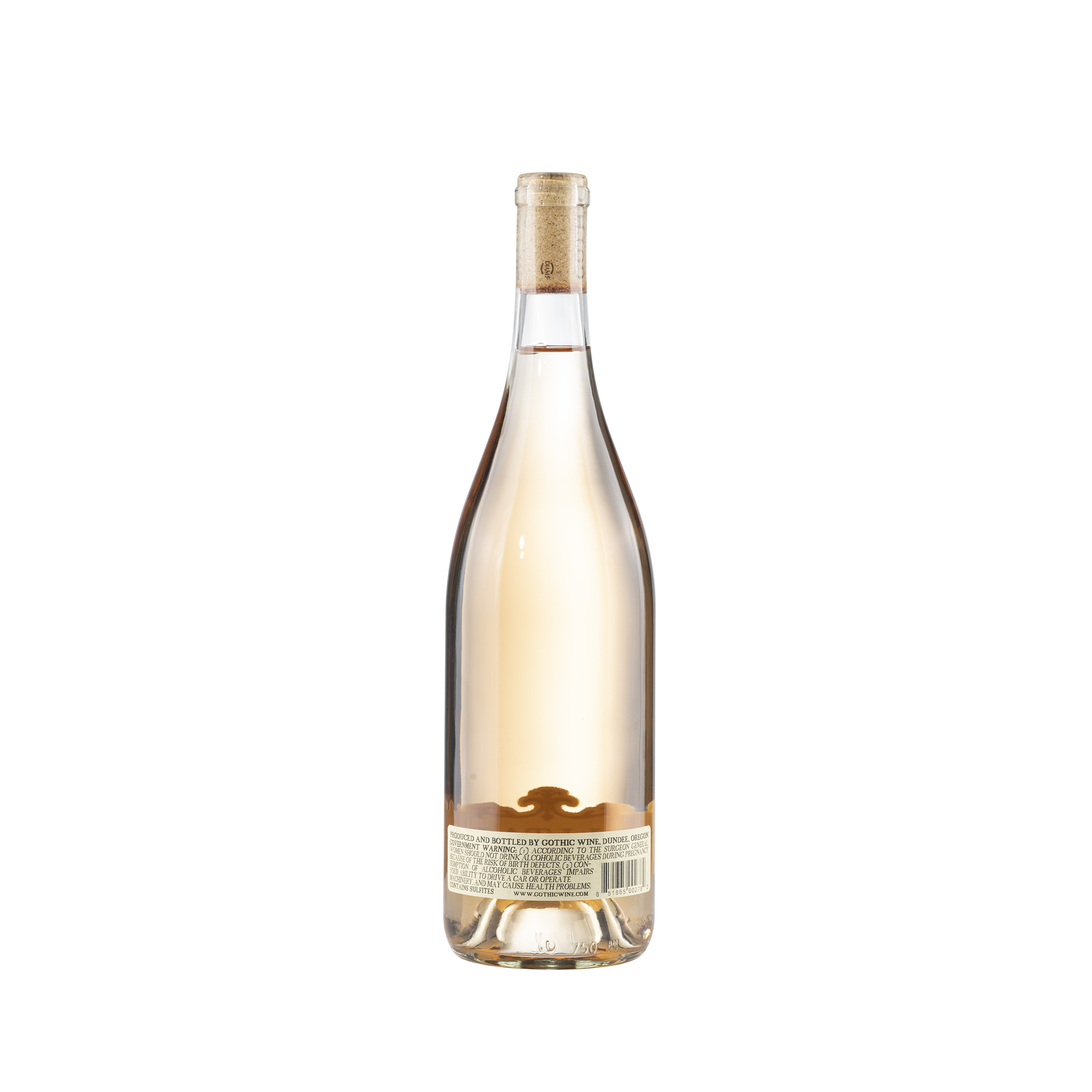 "Telltale" Rose of Pinot Noir Willamette Valley  2022 Bottle Back